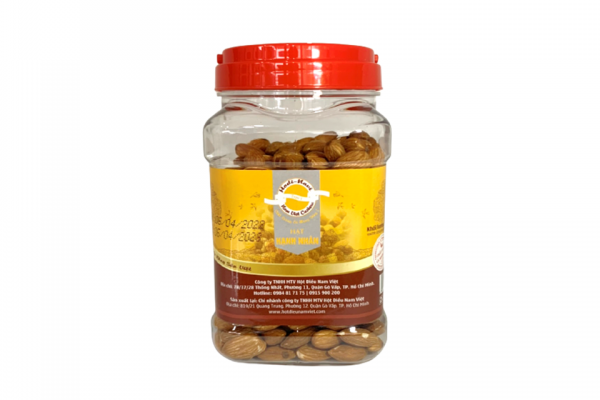 Hạnh nhân sấy Mỹ - Hũ quai xách 500g title=